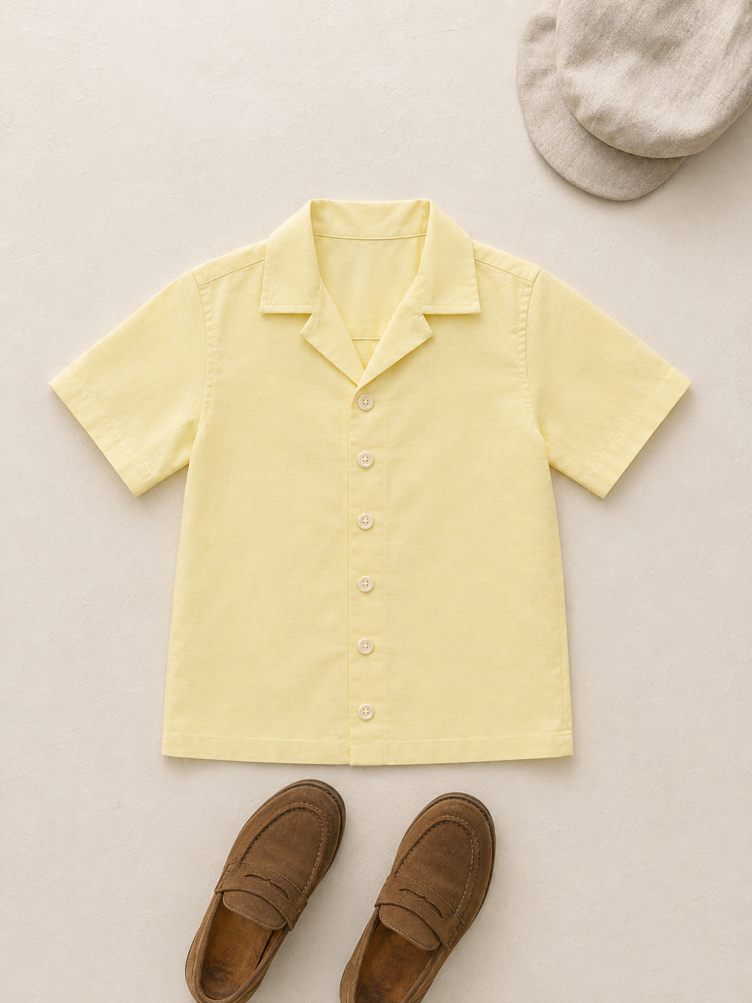 Chemise en coton biologique Milan pour enfants | Chemise pastel pour tout-petits