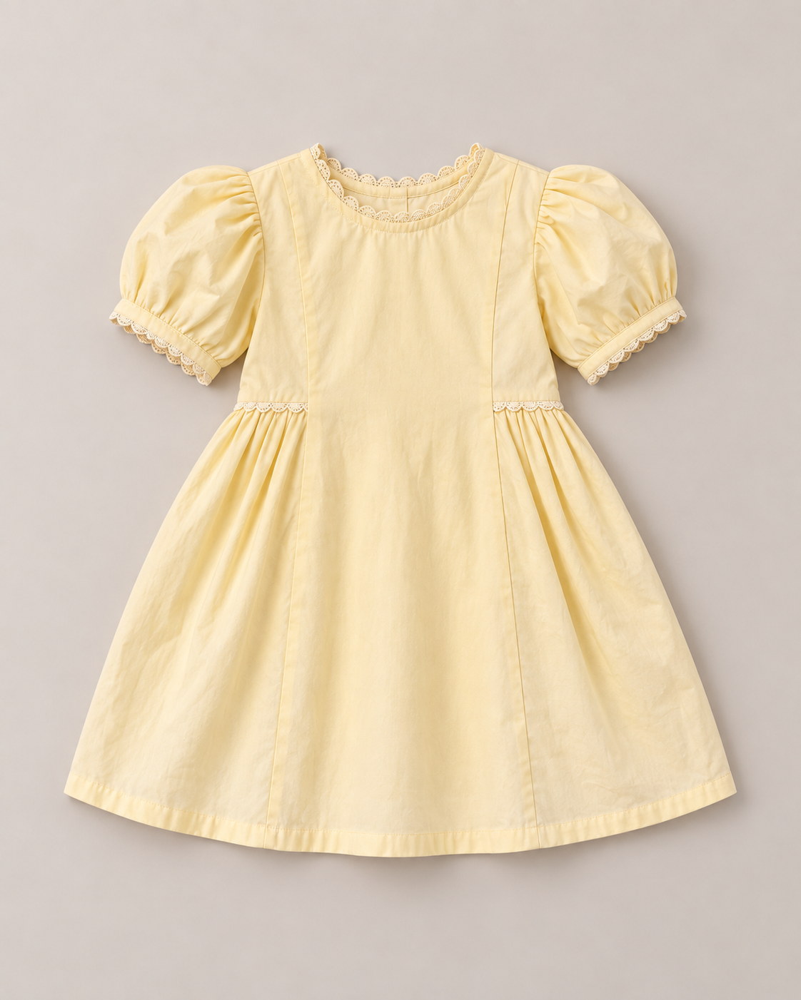Robe en coton biologique Sorrento pour filles | Robe d'été à manches bouffantes