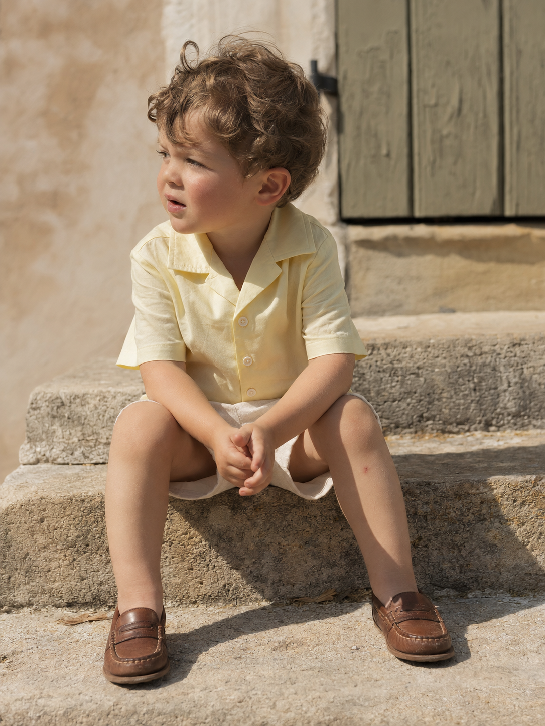 Camisa Milan de algodón orgánico para niños | Camisa infantil pastel