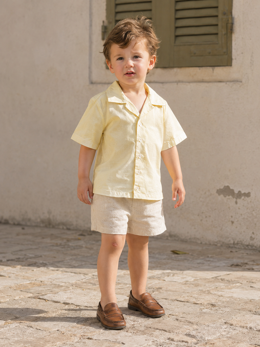 Milan Organic Cotton Shirt for Kids | Pastel Toddler Shirt