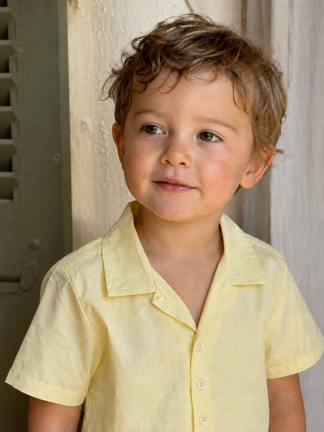 Camisa Milan de algodón orgánico para niños | Camisa infantil pastel