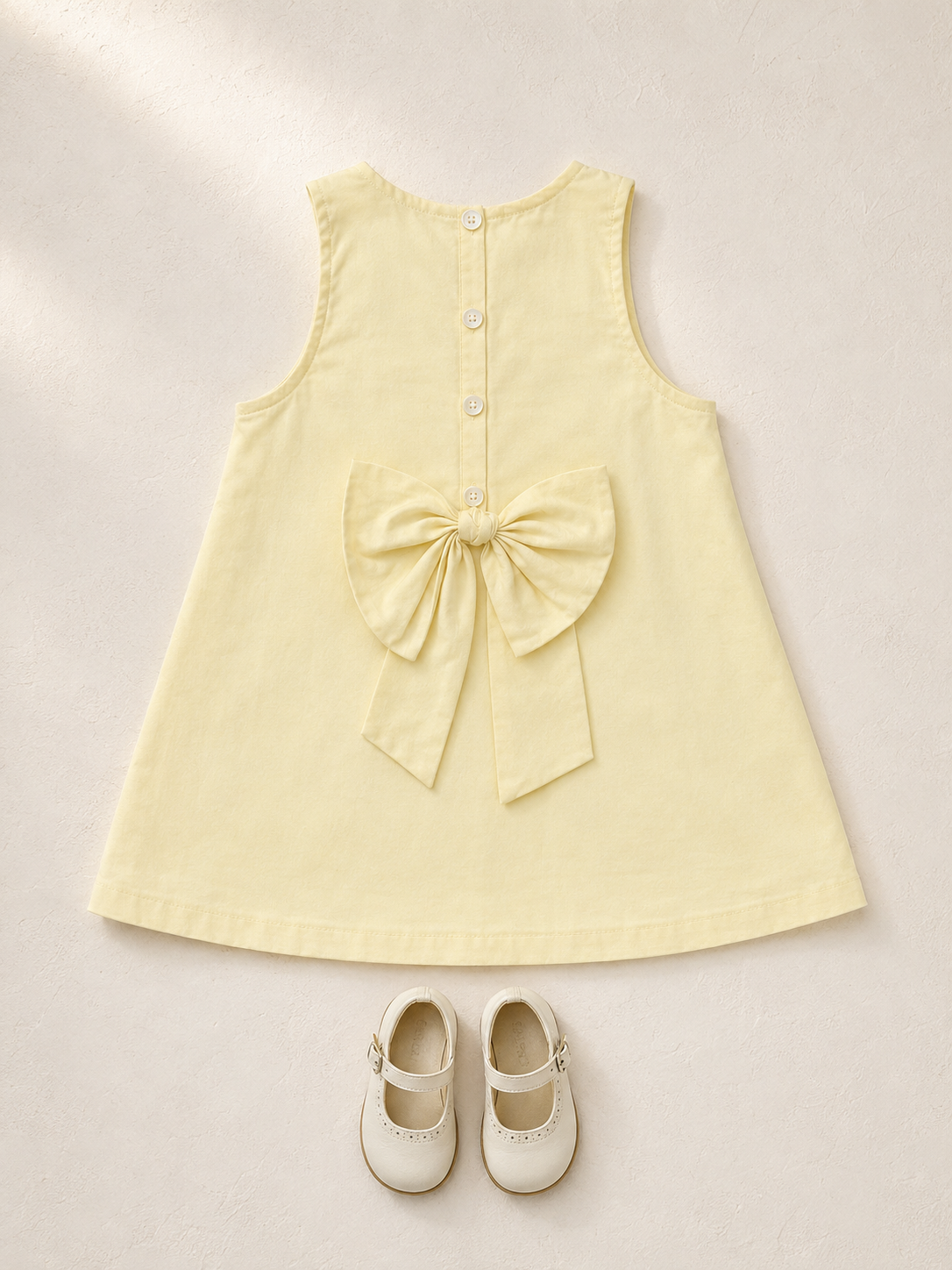 Vestido Sicily de algodón orgánico para niñas | Vestido de verano con paneles