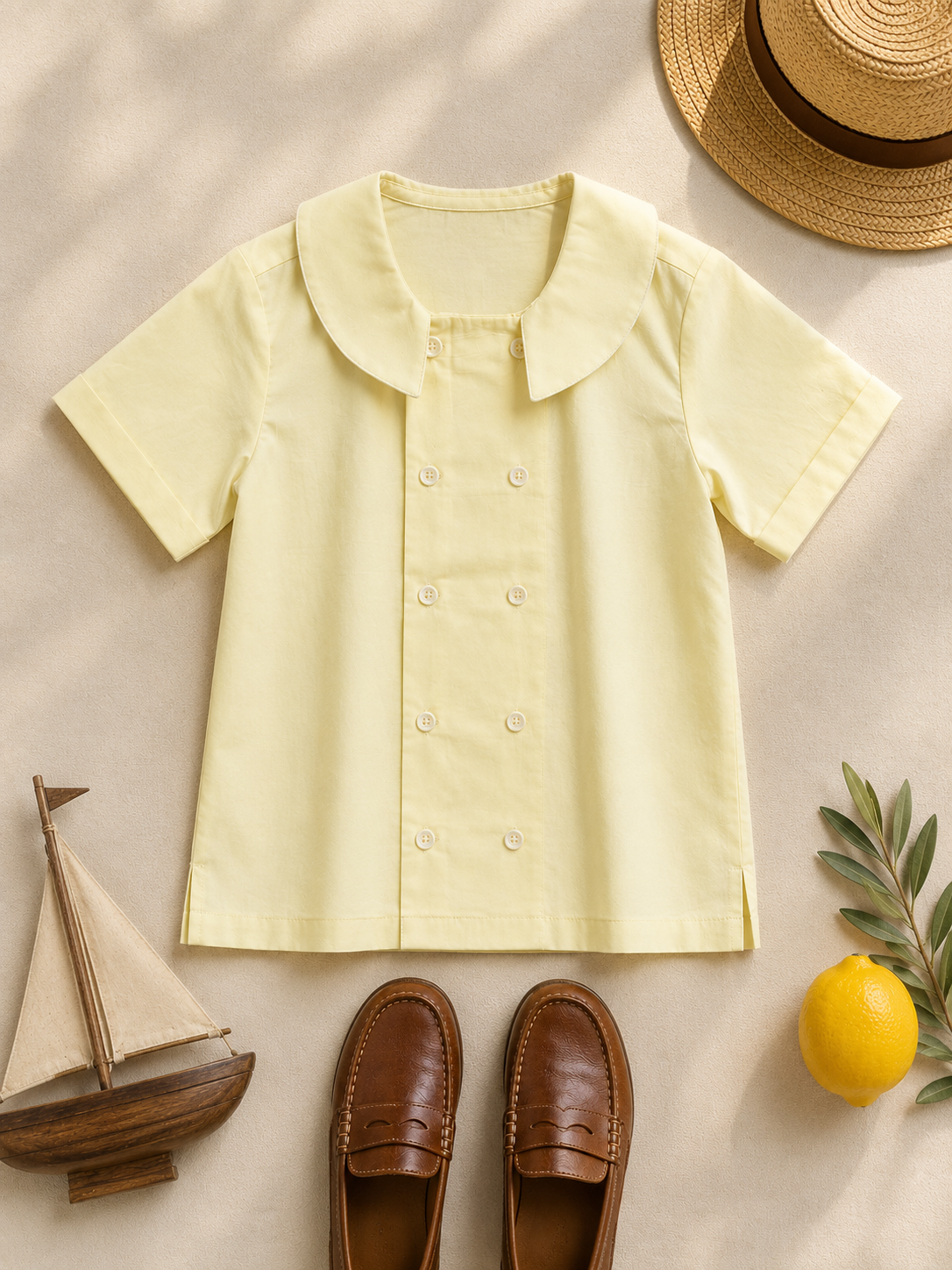 Camisa Bellagio de algodón orgánico para niños | Camisa para bebés
