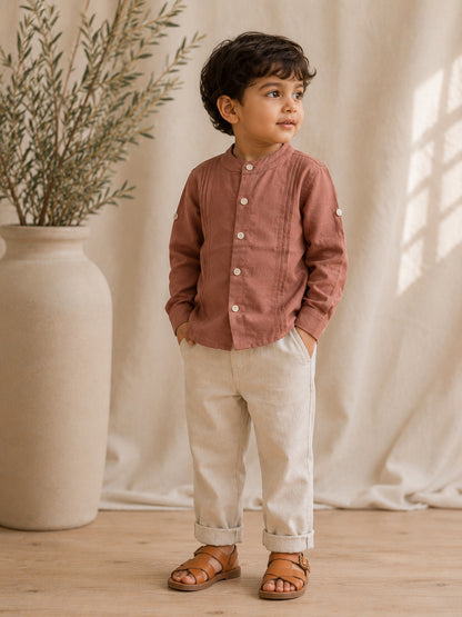 Petra Shirt | Organic Cotton–Linen