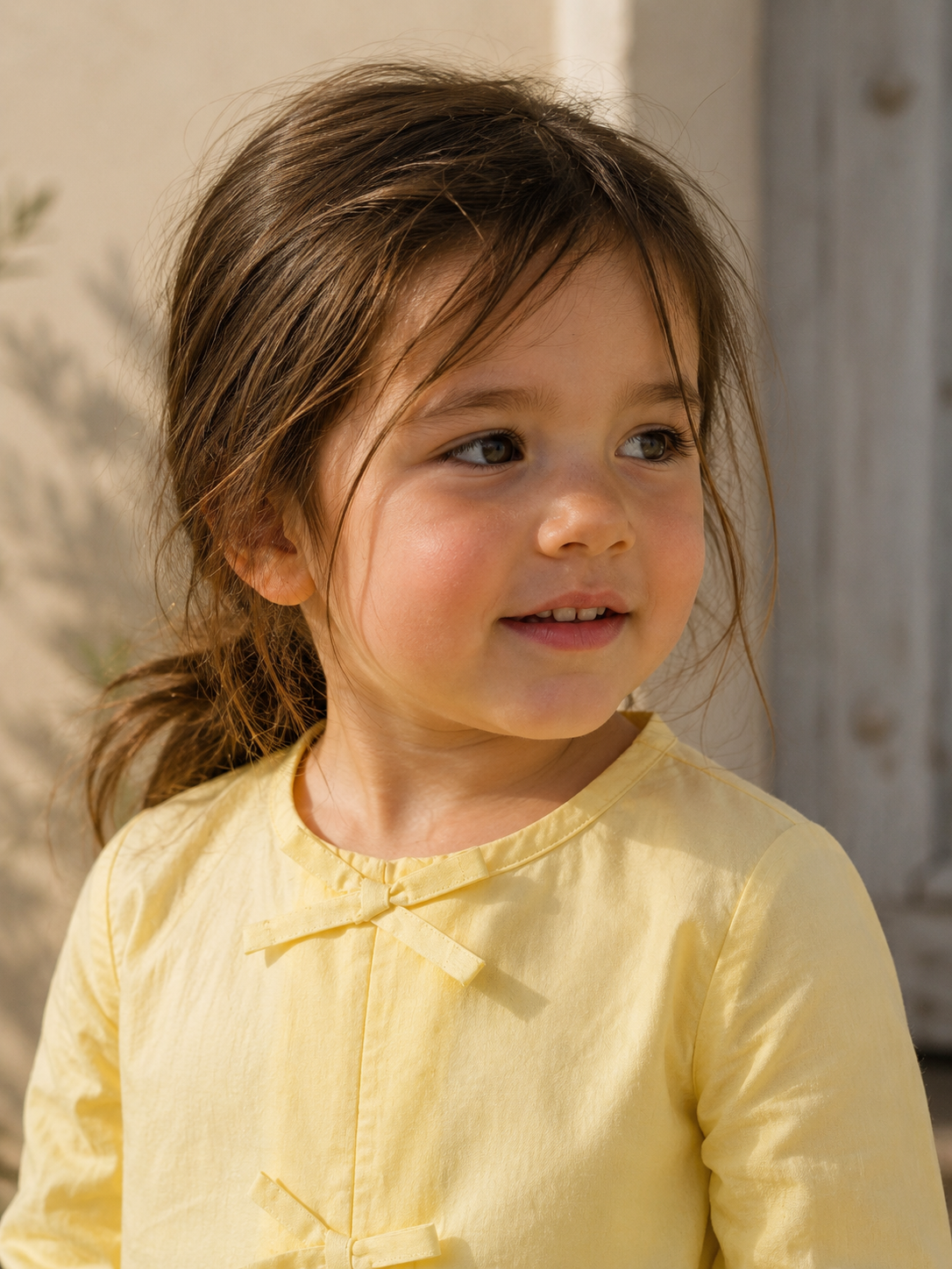 Blusa de algodón orgánico Menton para niñas | Top suave y transpirable para bebés