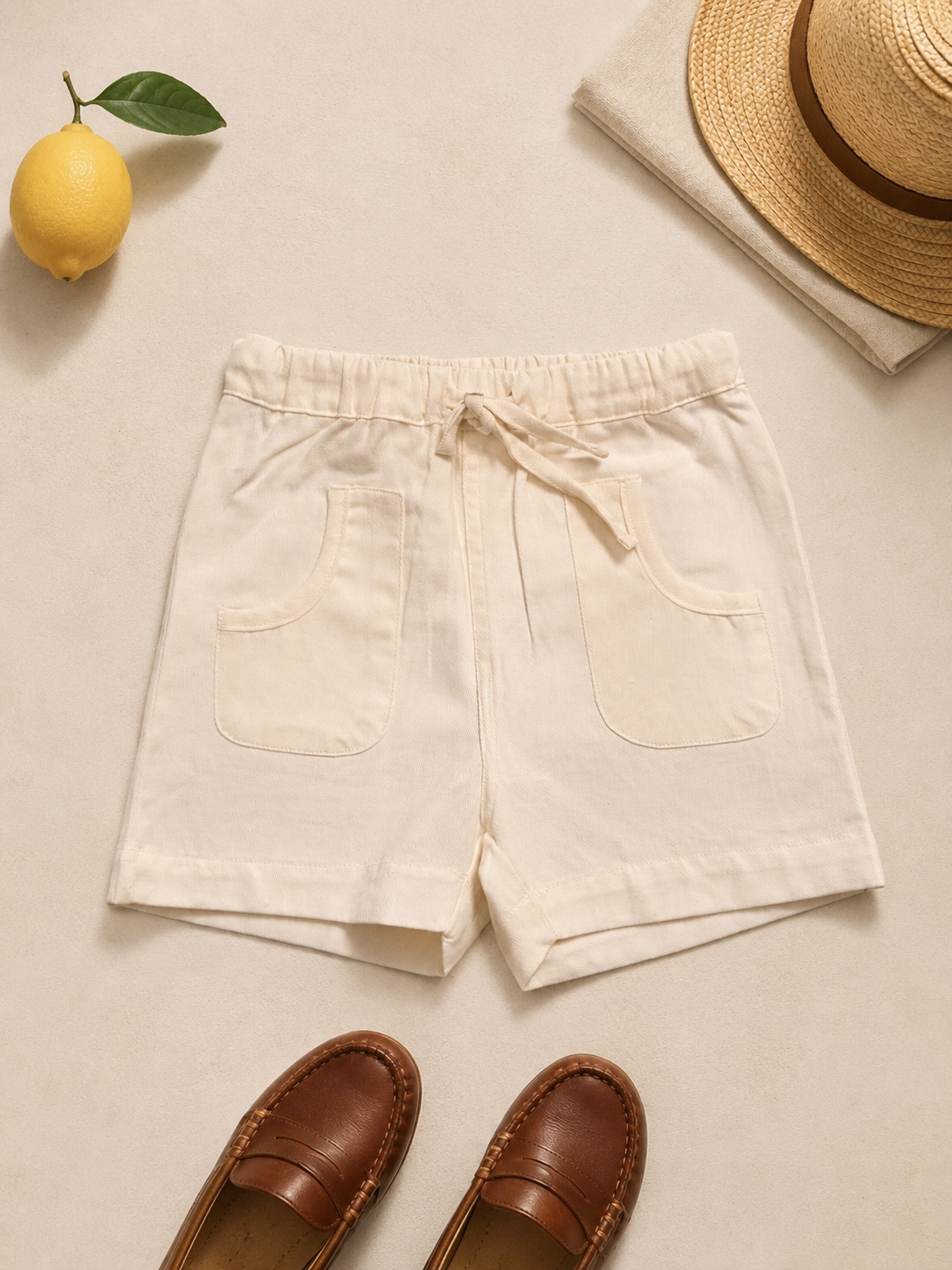Pantalones cortos de algodón orgánico Palermo para niños | Pantalones cortos unisex para niños pequeños