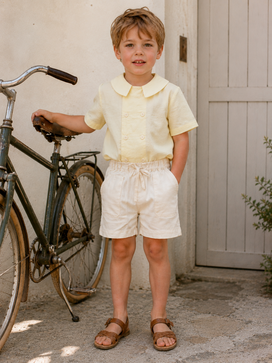 Pantalones cortos de algodón orgánico Palermo para niños | Pantalones cortos unisex para niños pequeños