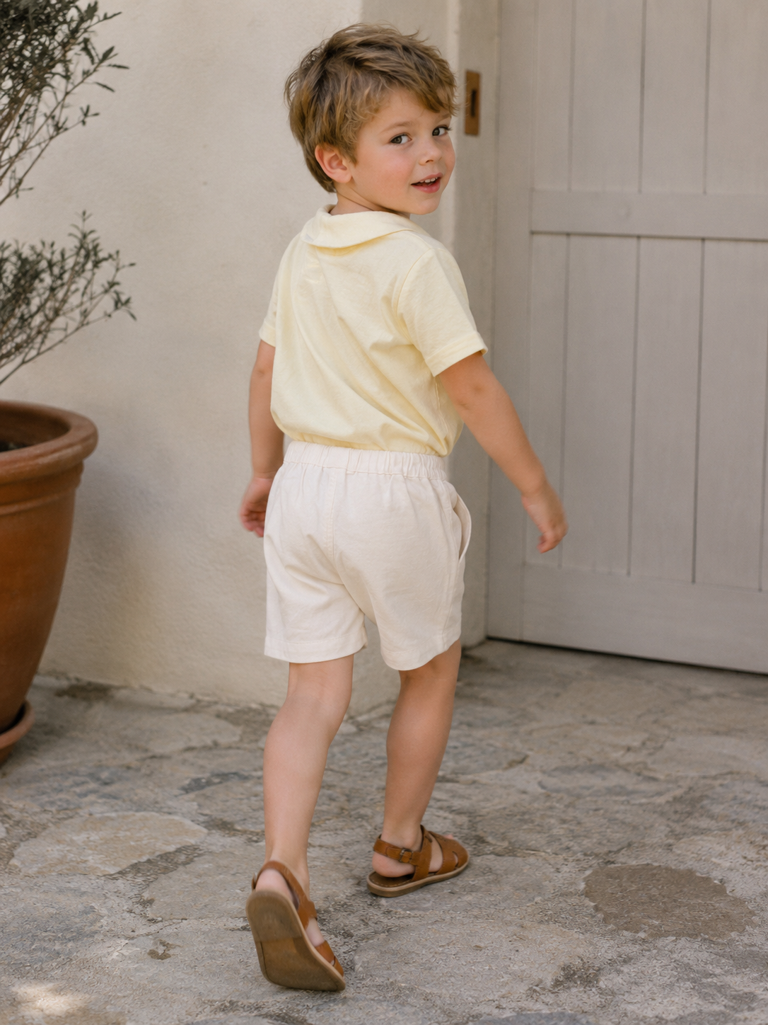 Pantalones cortos de algodón orgánico Palermo para niños | Pantalones cortos unisex para niños pequeños
