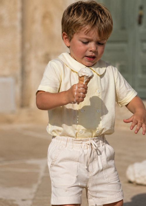 Pantalones cortos de algodón orgánico Palermo para niños | Pantalones cortos unisex para niños pequeños