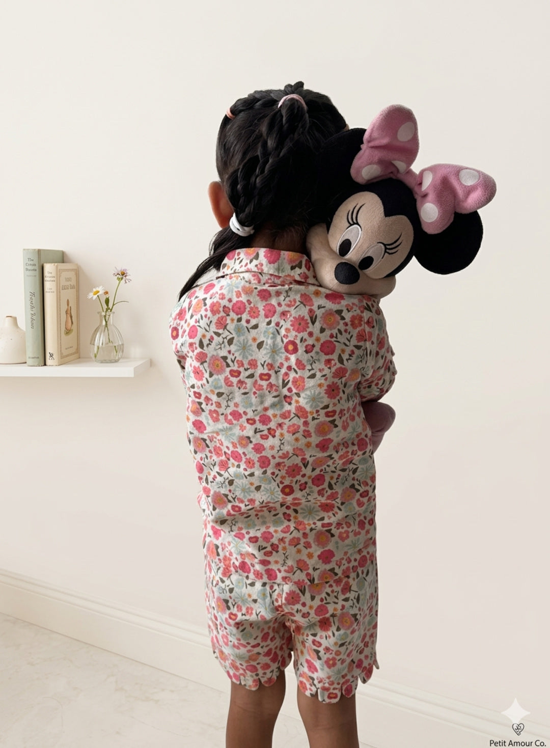 Florence Lounge Set | Organic Cotton–Linen Floral Co-ord