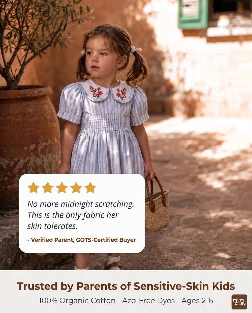 A verified parent review of the Portofino dress.